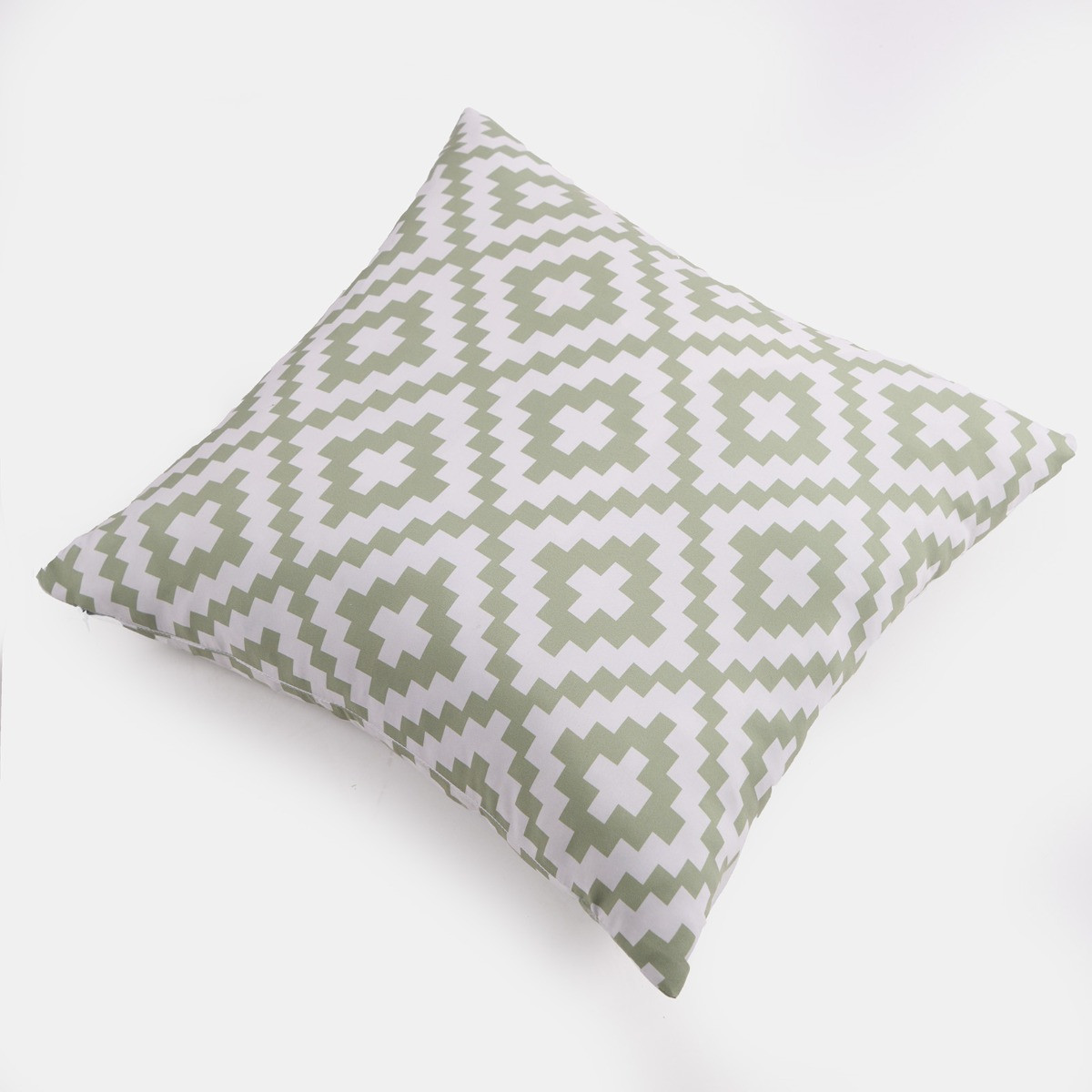 OHS Indoor/Outdoor Geometric Print Cushion Covers - Sage/White>