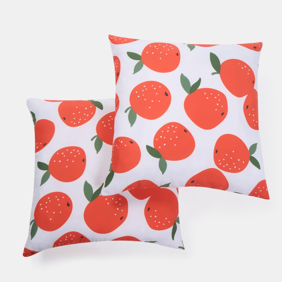 OHS Indoor/Outdoor Orange Print Cushion Covers - Orange>