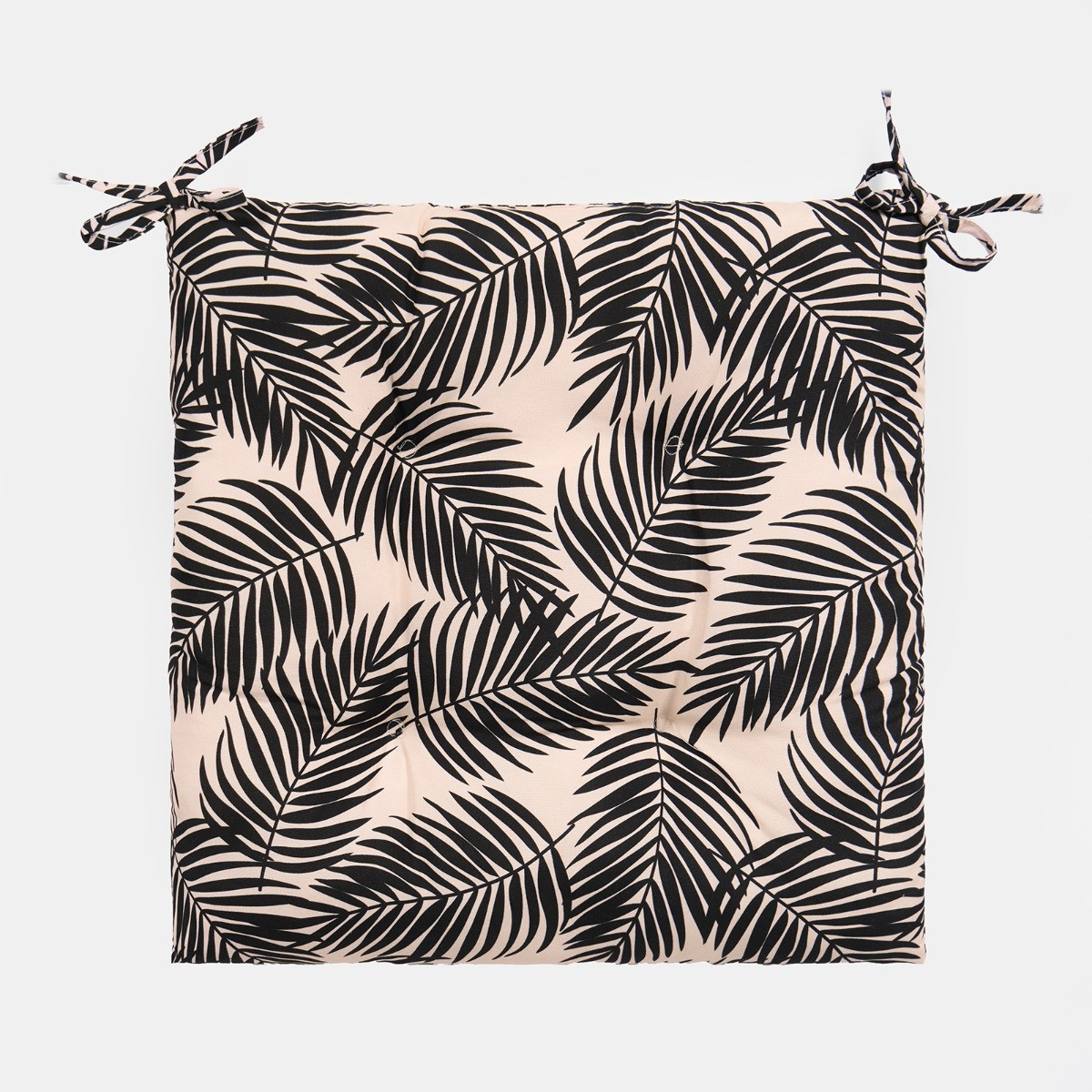 OHS Indoor/Outdoor Leaf Print Seat Pads - Monochrome>