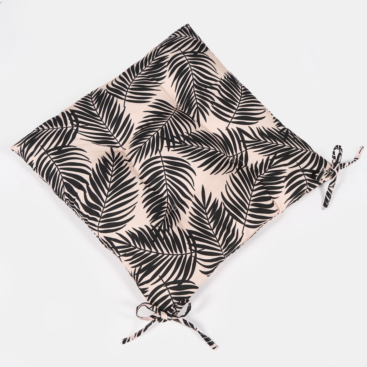 OHS Indoor/Outdoor Leaf Print Seat Pads - Monochrome>