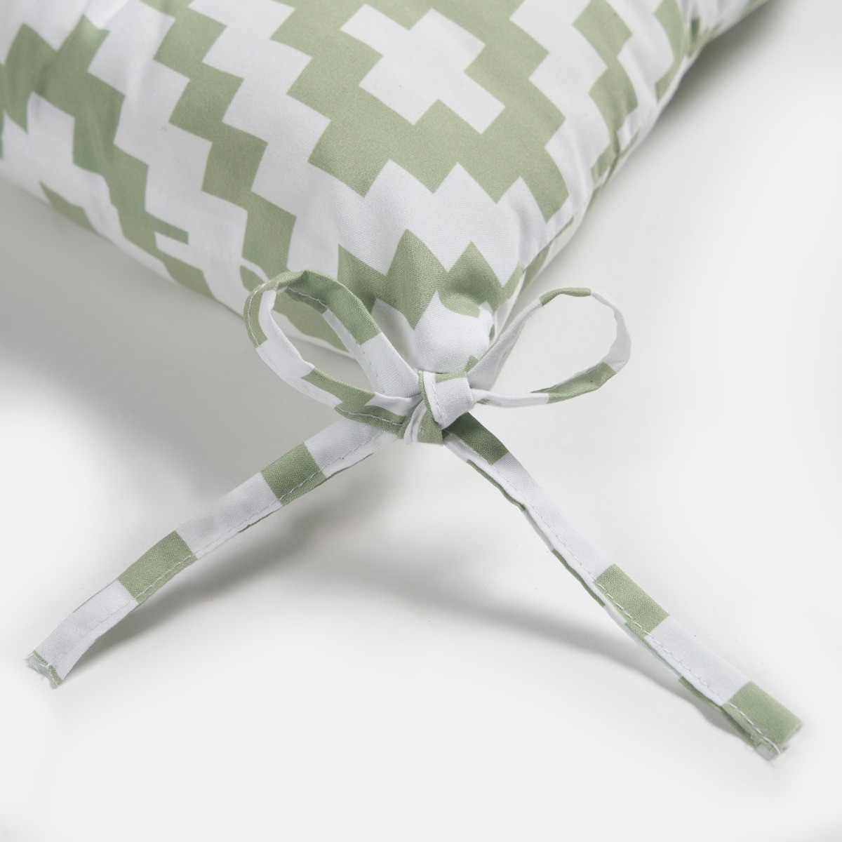 OHS Indoor/Outdoor Geometric Print Seat Pads - Sage>