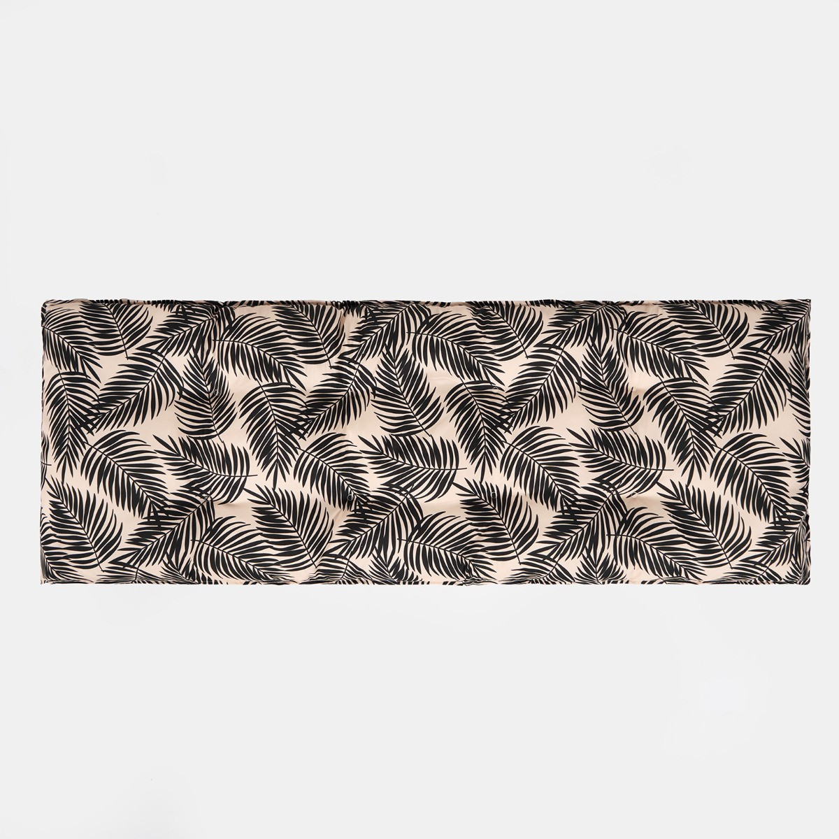 OHS 2-Seater Indoor/Outdoor Leaf Print Bench Pad - Monochrome>