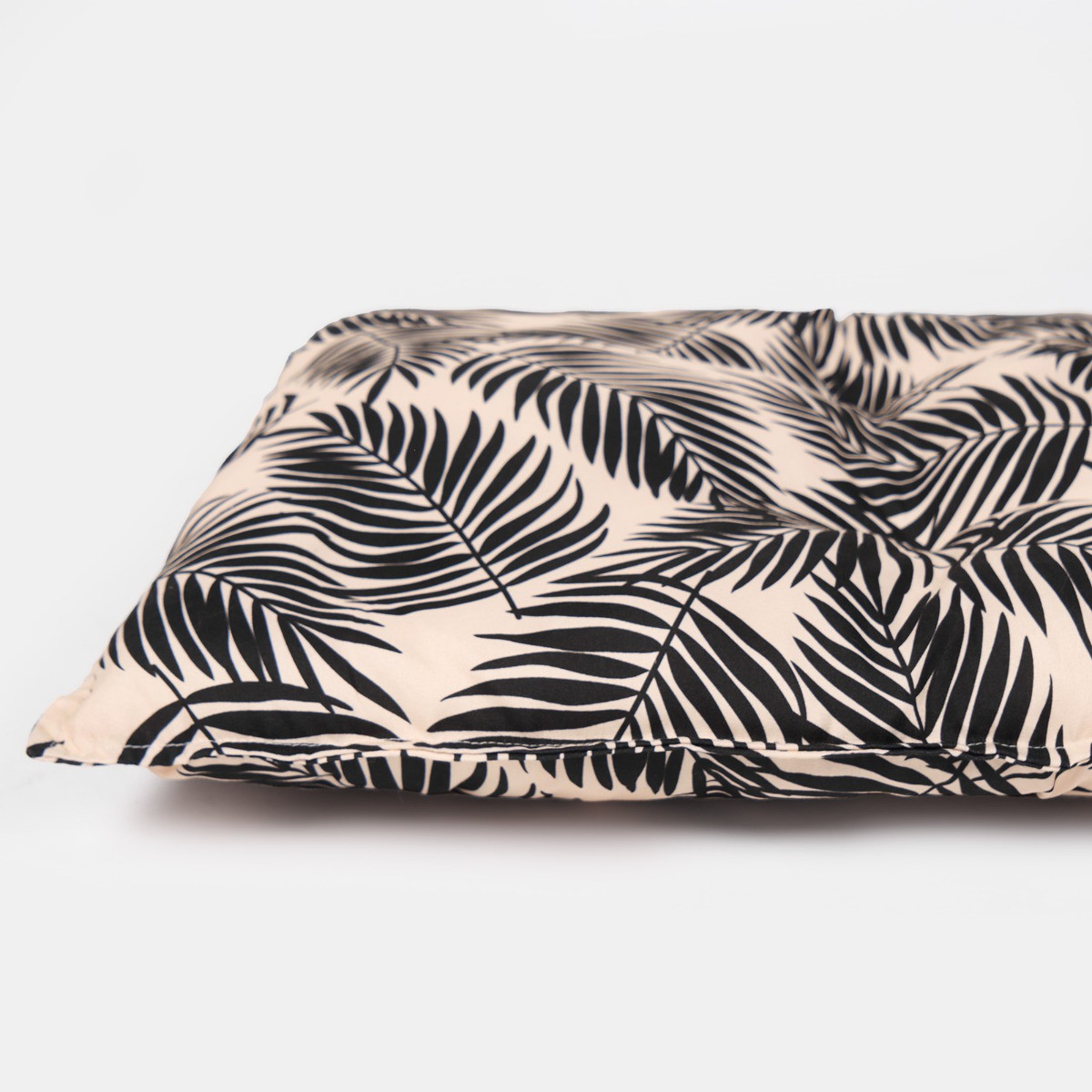 OHS 2-Seater Indoor/Outdoor Leaf Print Bench Pad - Monochrome>