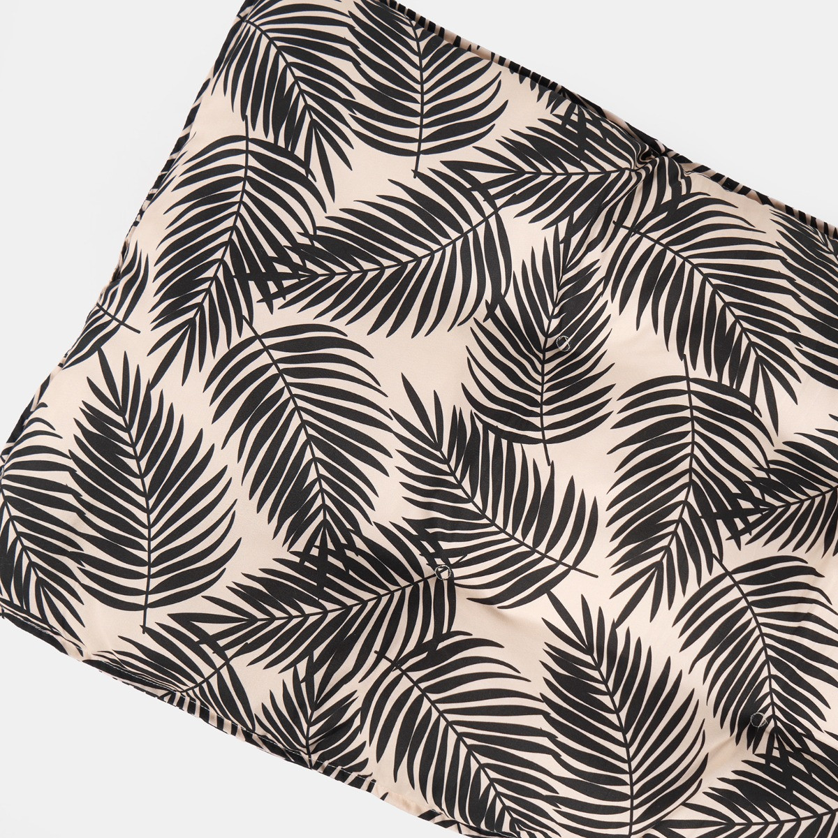 OHS 2-Seater Indoor/Outdoor Leaf Print Bench Pad - Monochrome>