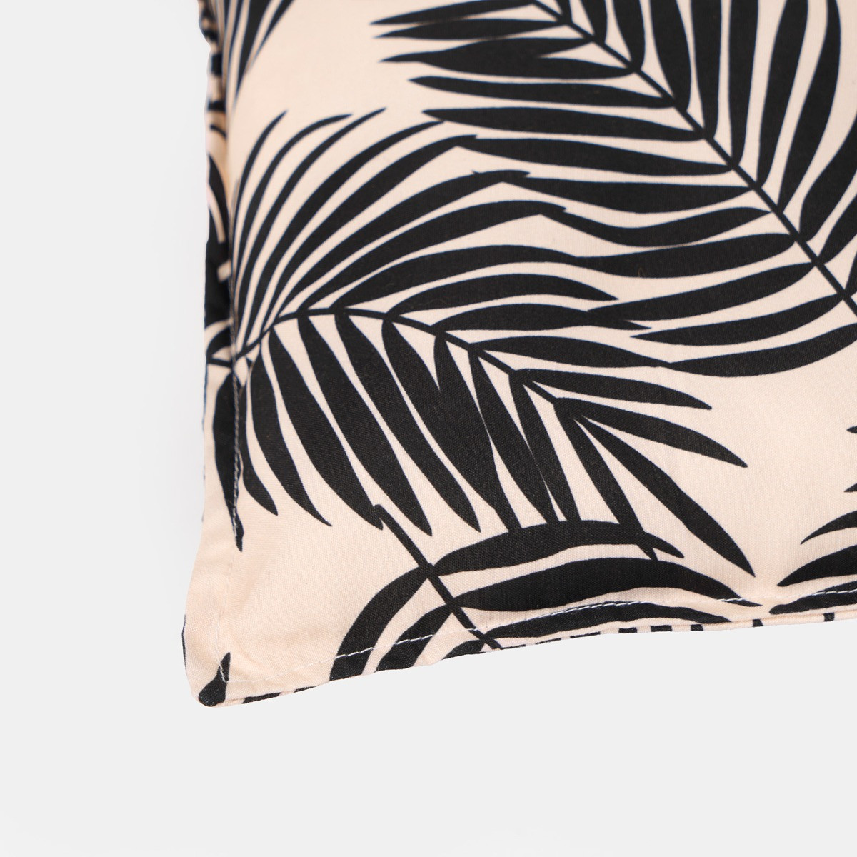 OHS 2-Seater Indoor/Outdoor Leaf Print Bench Pad - Monochrome>