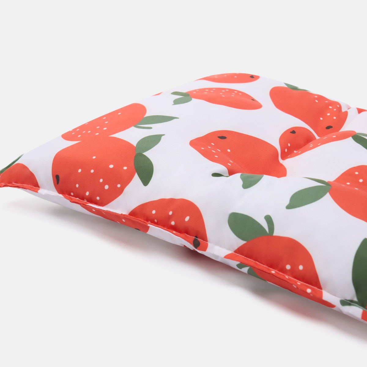 OHS 2-Seater Indoor/Outdoor Orange Print Bench Pad - Orange>