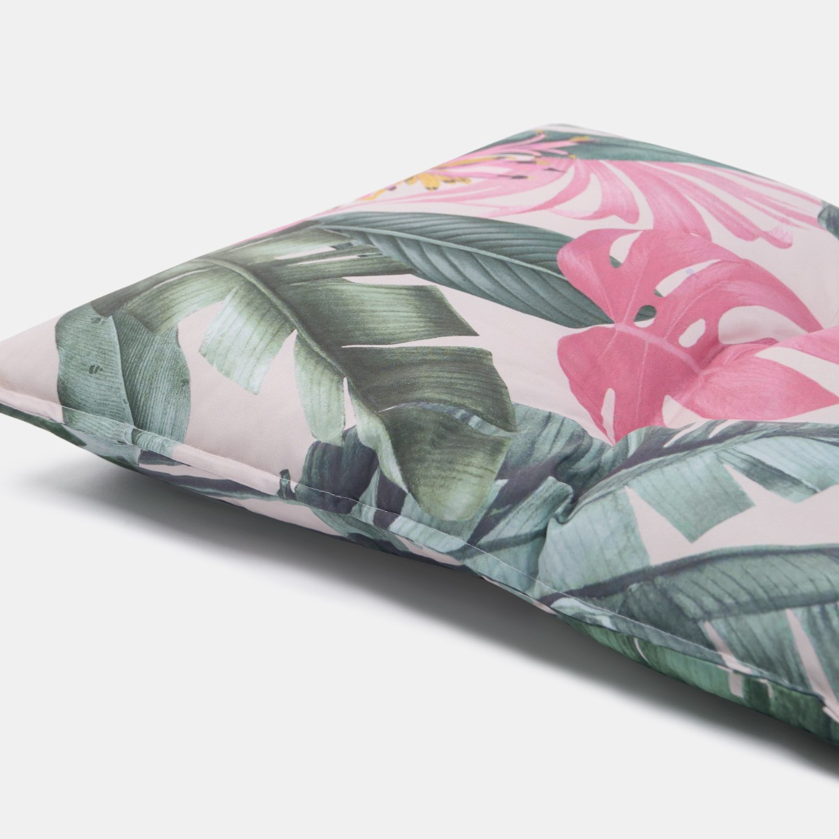 OHS 2-Seater Indoor/Outdoor Tropical Print Bench Pad - Green>