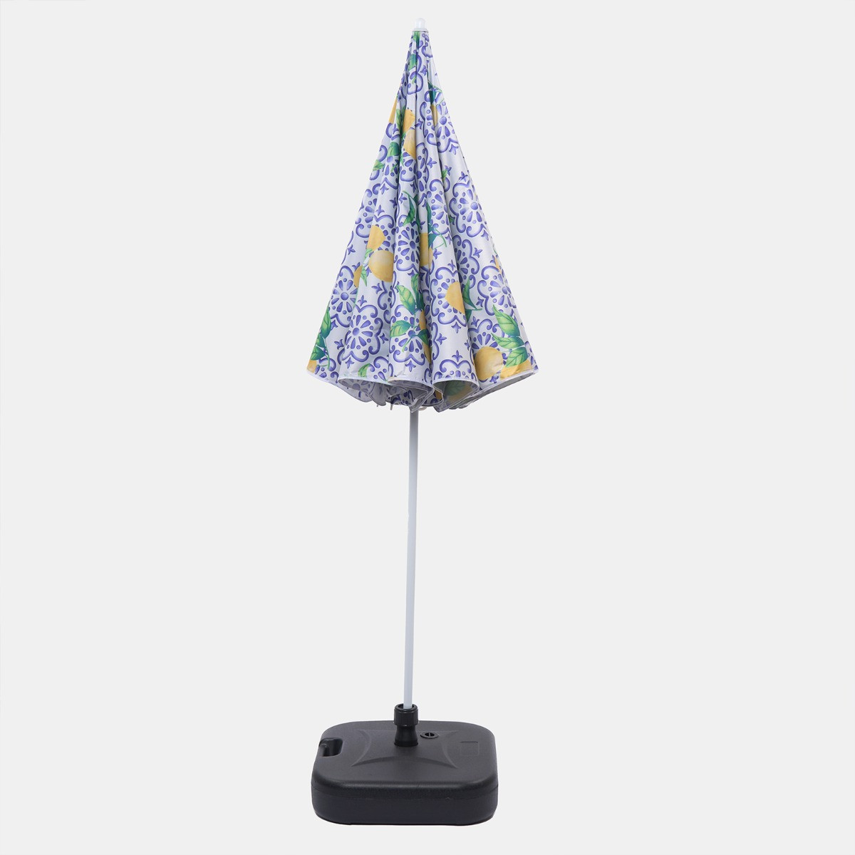 OHS Lemon Print Outdoor Parasol - Blue/White>