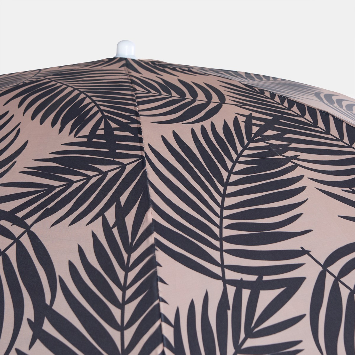 OHS Leaf Print Outdoor Parasol - Monochrome>