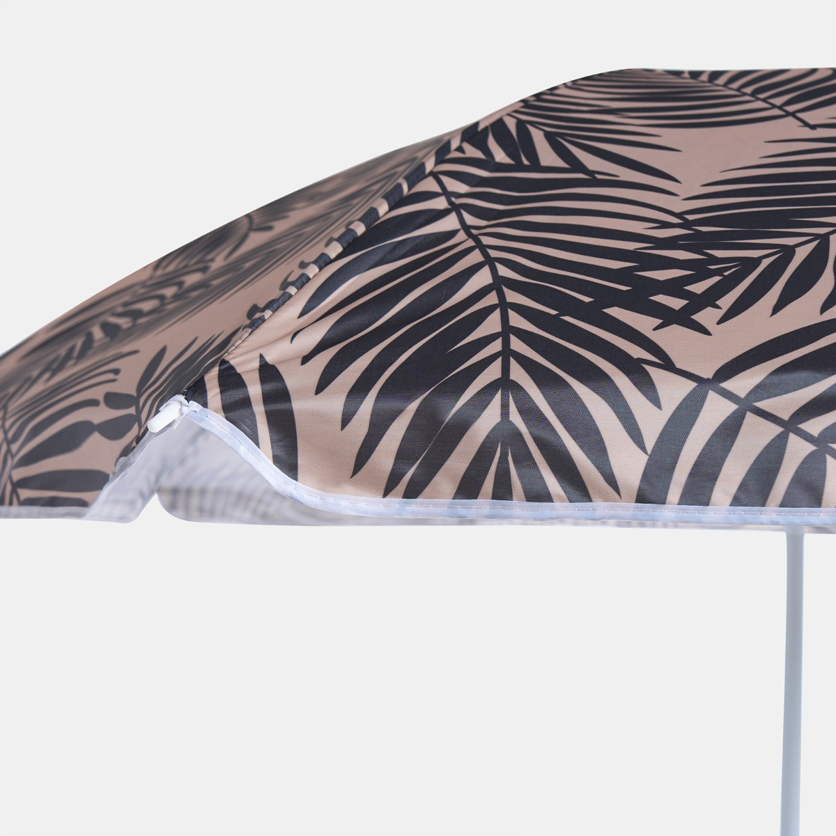 OHS Leaf Print Outdoor Parasol - Monochrome>