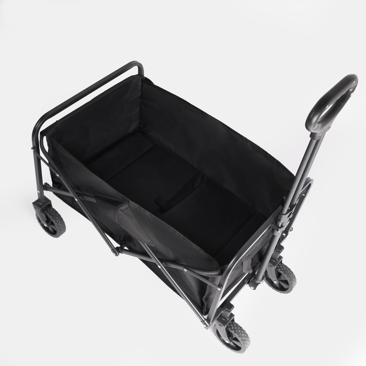 OHS Foldable Camping Trolley - Black >