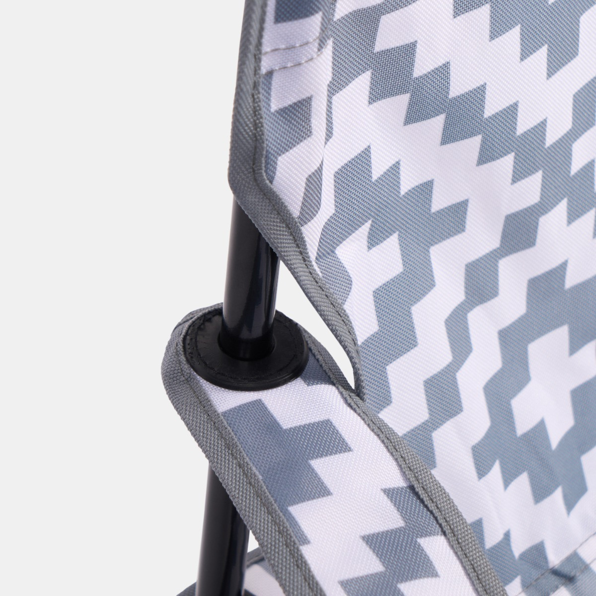 OHS Foldable Geometric Camping Chair - Grey>