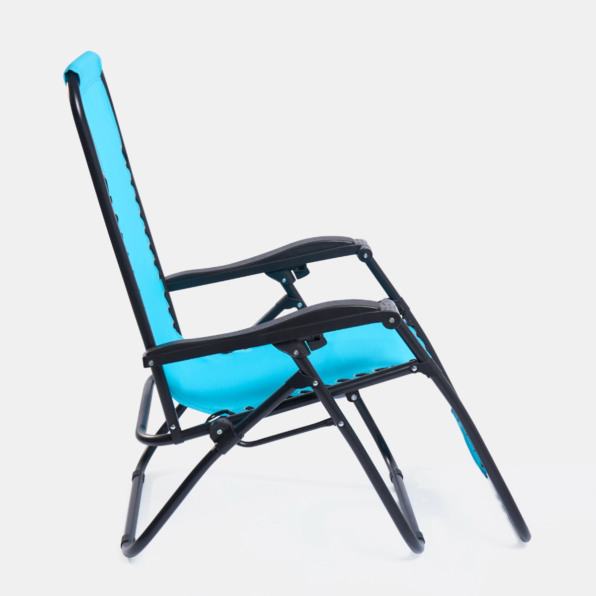 OHS 2 Pack Zero Gravity Sun Lounging Garden Chairs - Sea Blue >