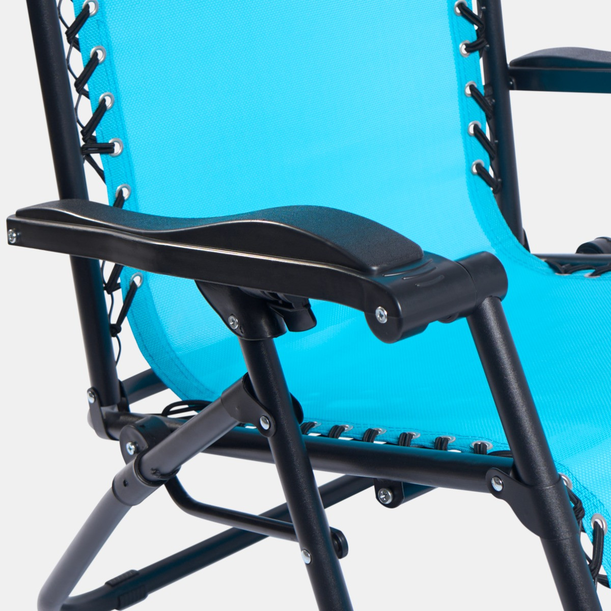 OHS 2 Pack Zero Gravity Sun Lounging Garden Chairs - Sea Blue >