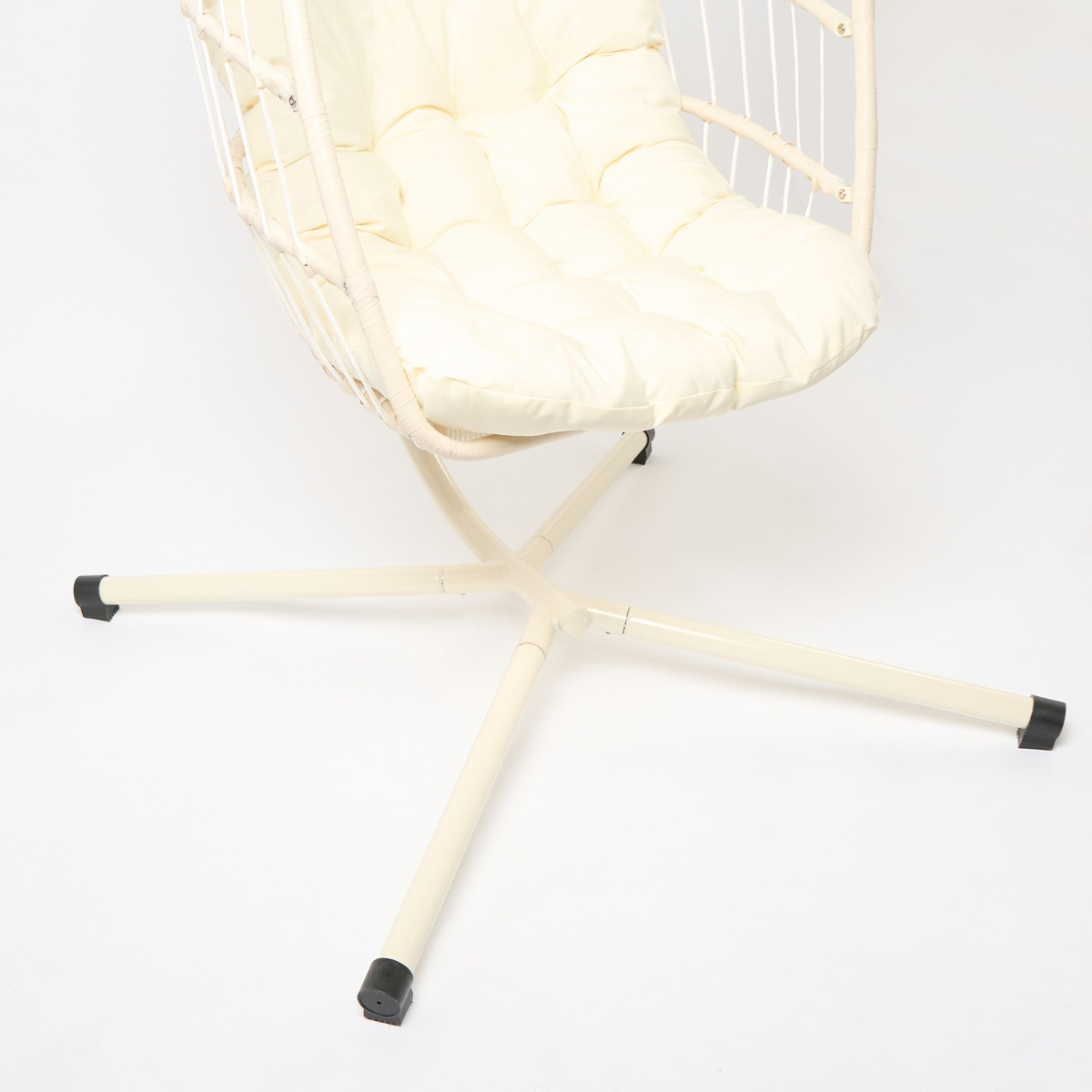 OHS Foldable Hanging Egg Chair - Cream >