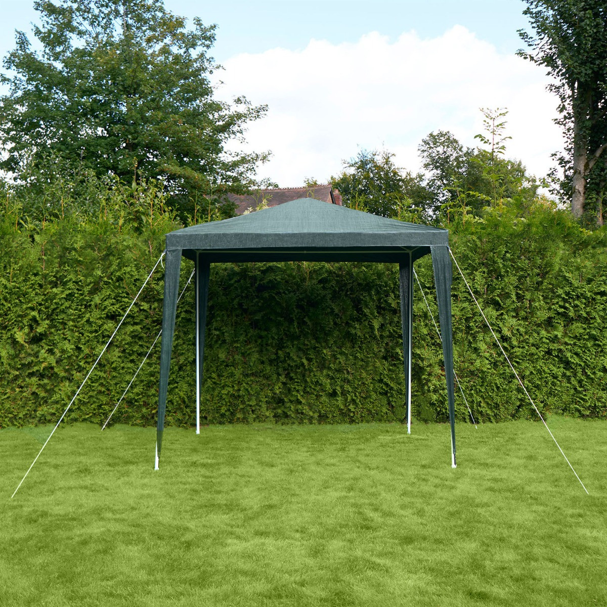 OHS Small Water Resistant Gazebo with Sides - Green >