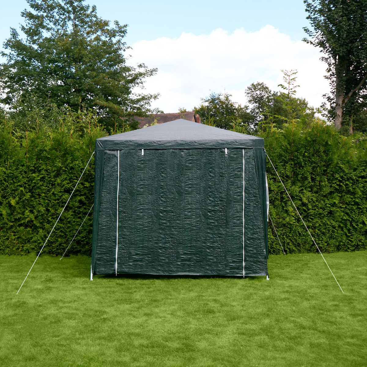 OHS Small Water Resistant Gazebo with Sides - Green >