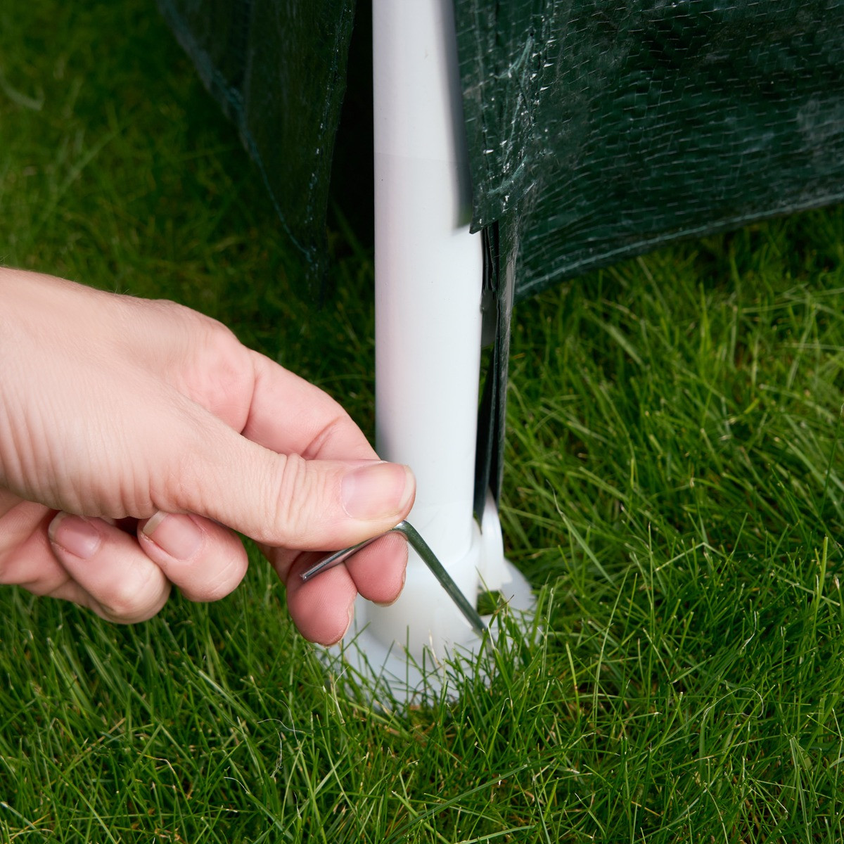 OHS Small Water Resistant Gazebo with Sides - Green >