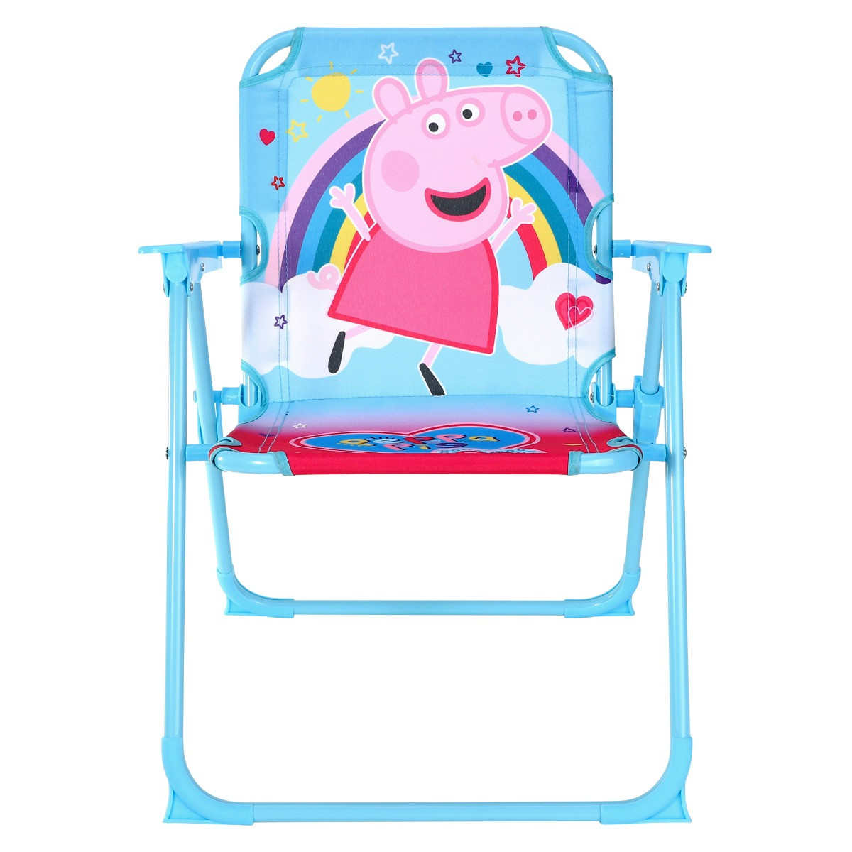 Kids Folding Peppa Pig Camping Chair - Blue>