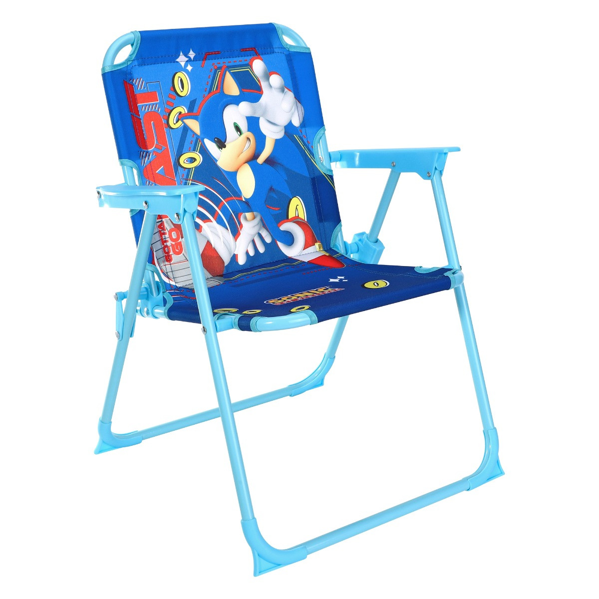 Kids Folding Sonic Camping Chair - Blue>