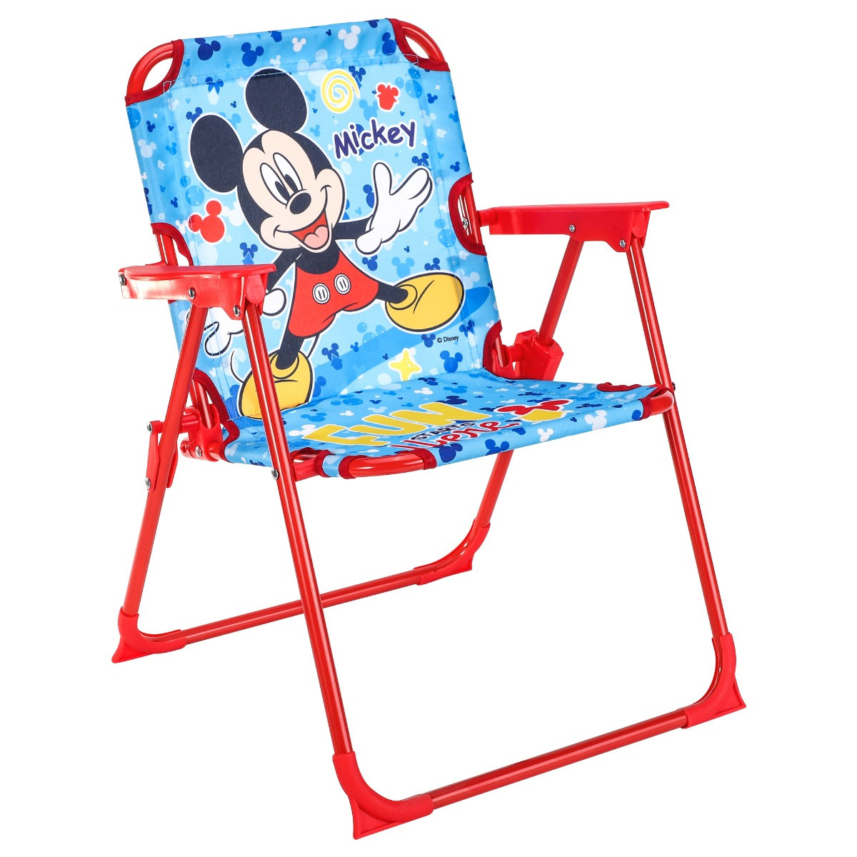 Kids Folding Mickey Mouse Camping Chair - Blue/Red>