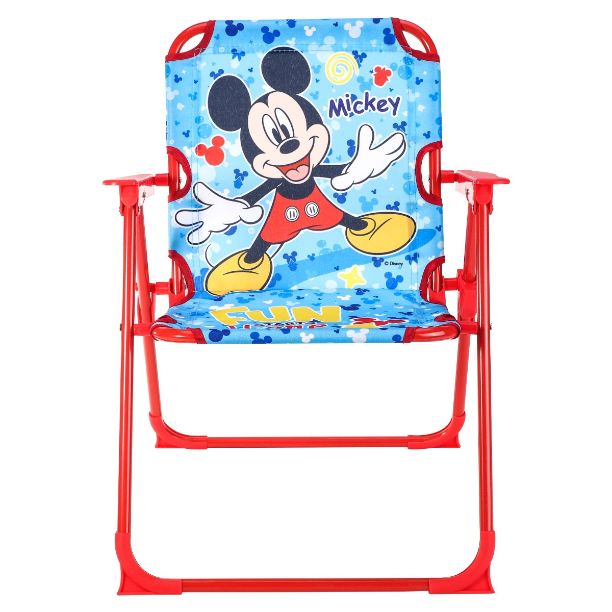 Kids Folding Mickey Mouse Camping Chair - Blue/Red>