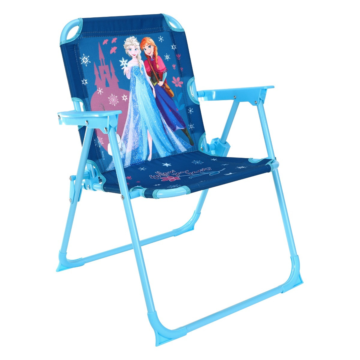 Kids Folding Frozen Camping Chair - Blue>