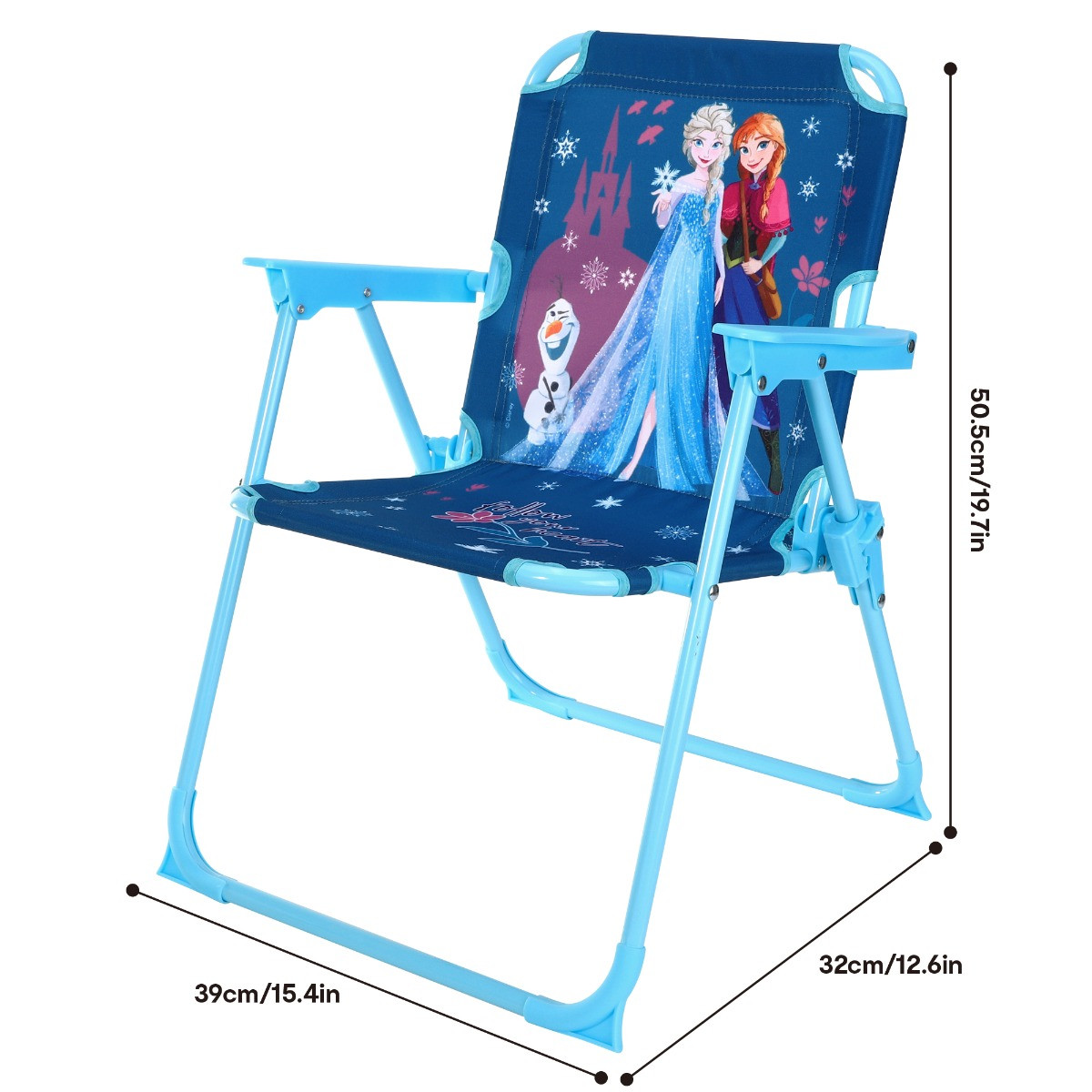 Kids Folding Frozen Camping Chair - Blue>