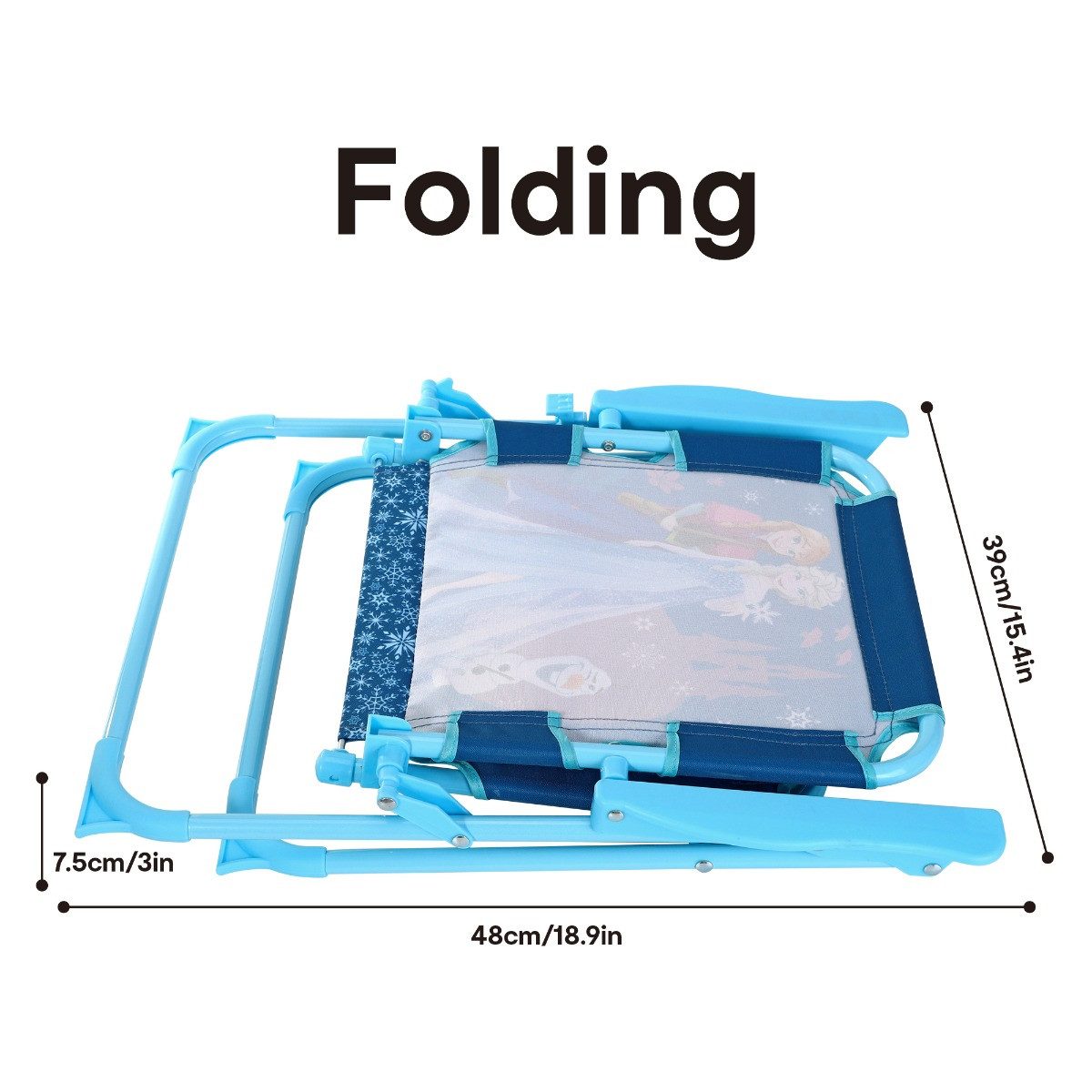 Kids Folding Frozen Camping Chair - Blue>