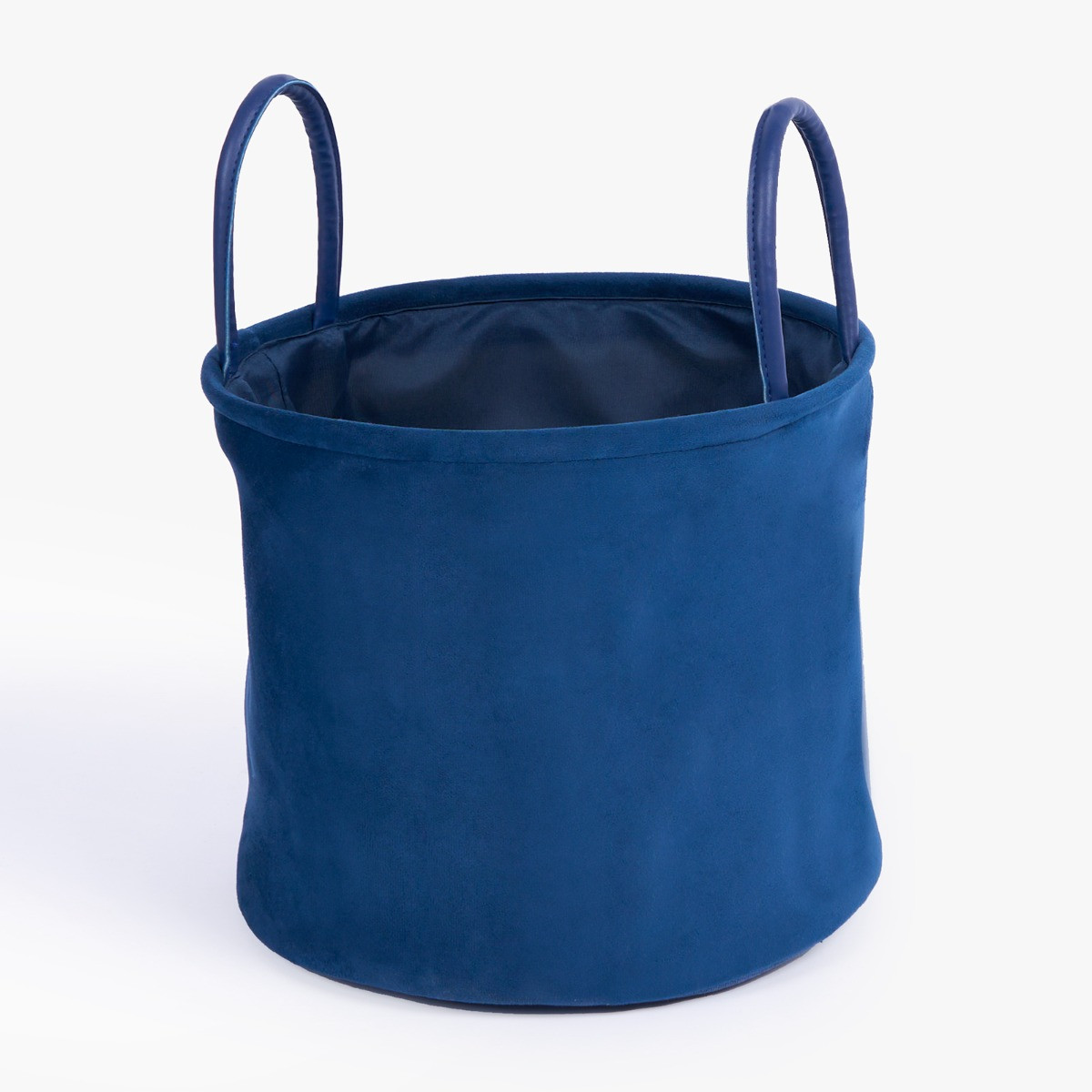 OHS Matte Velvet Storage Basket - Navy>