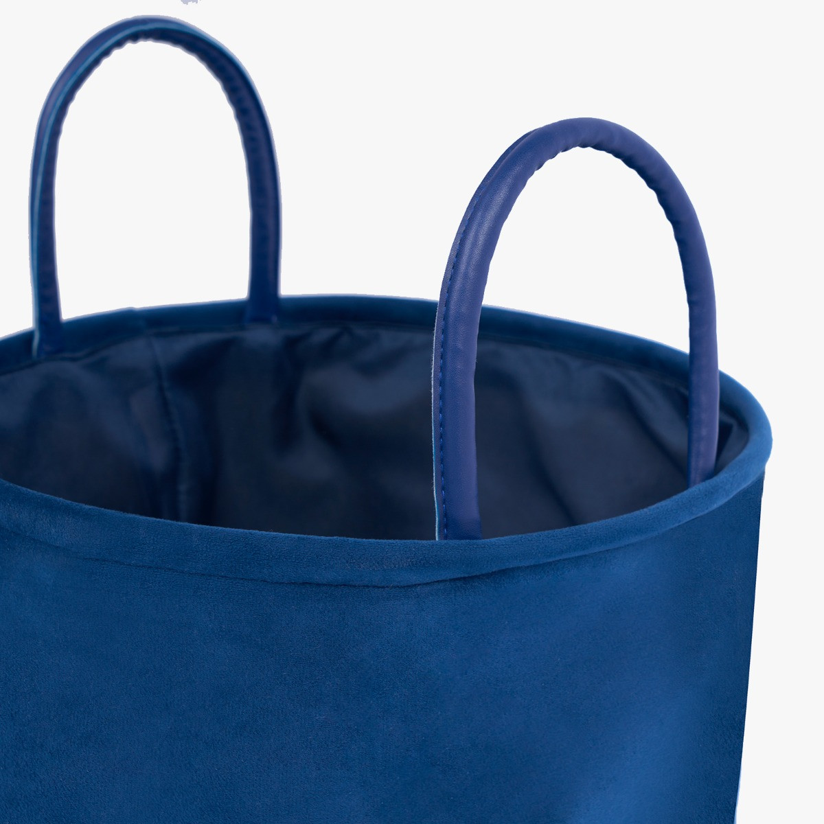 OHS Matte Velvet Storage Basket - Navy>