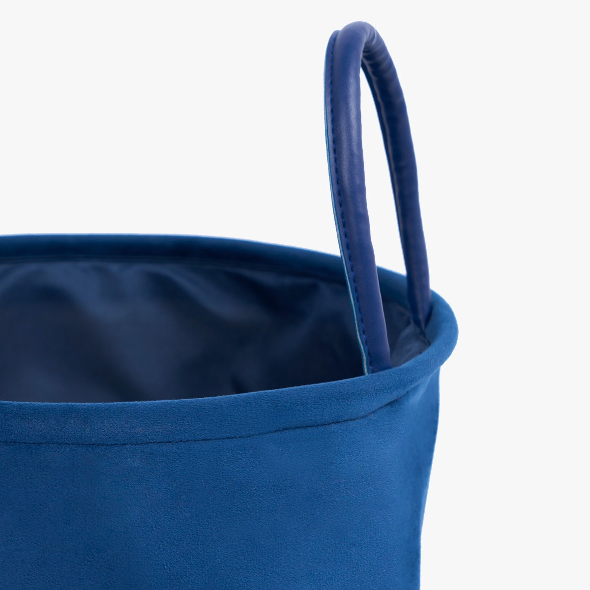 OHS Matte Velvet Storage Basket - Navy>