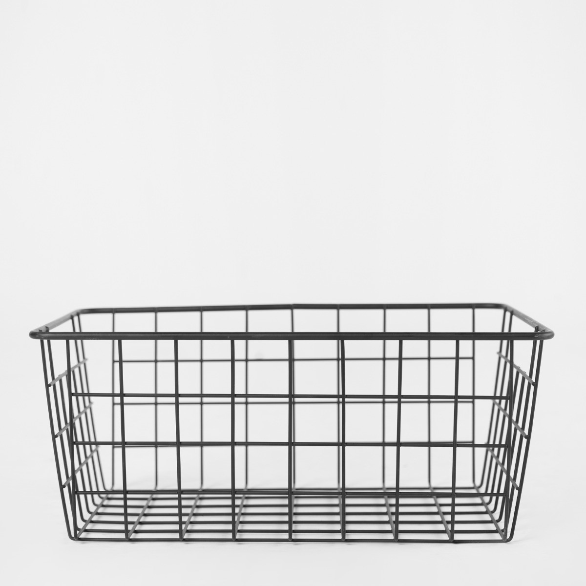 OHS Multipurpose Metal Wire Storage Basket - Black>