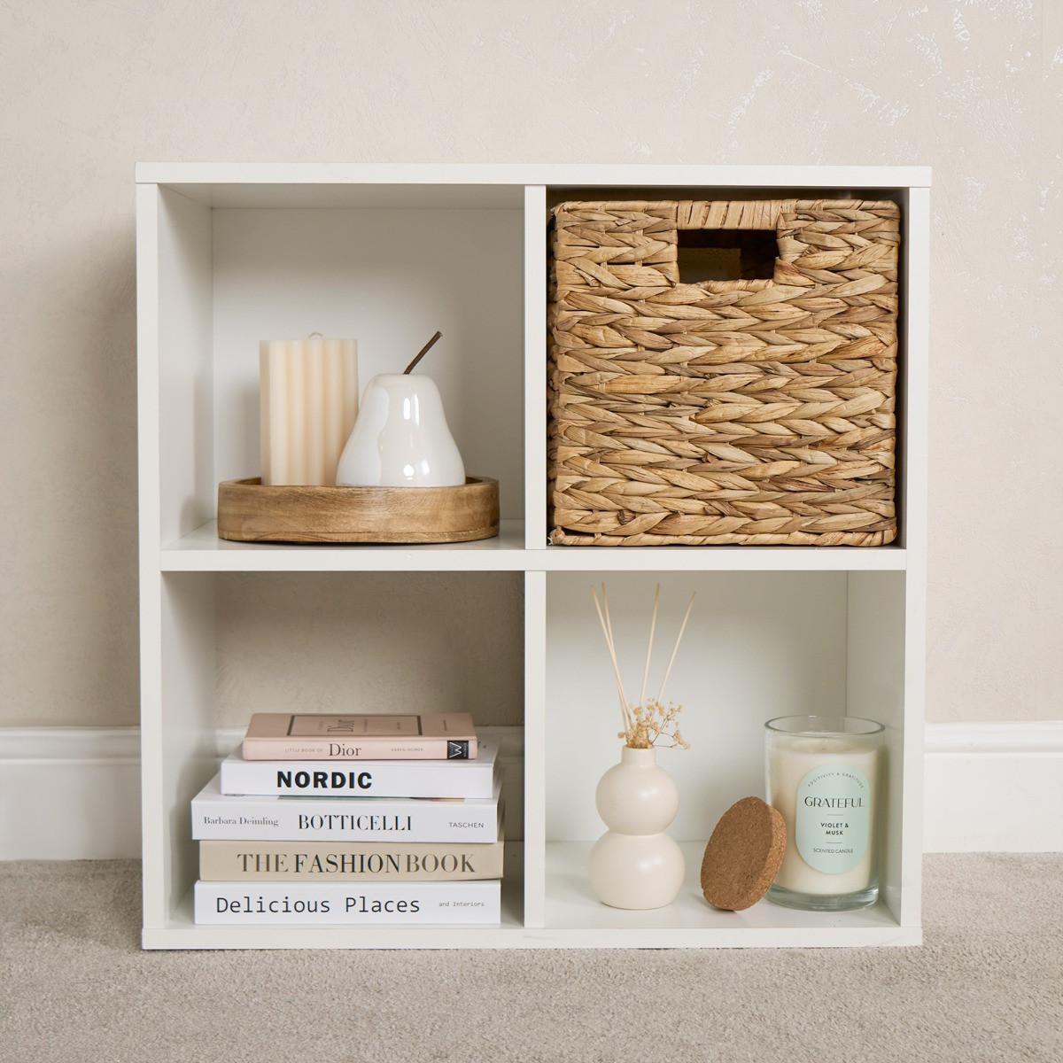 OHS Seagrass Foldable Storage Cube - Natural>