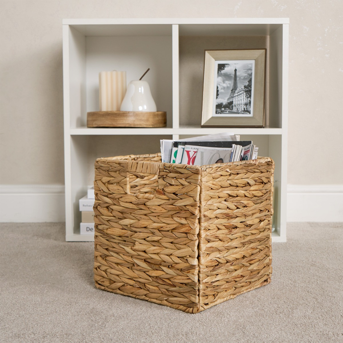 OHS Seagrass Foldable Storage Cube - Natural>