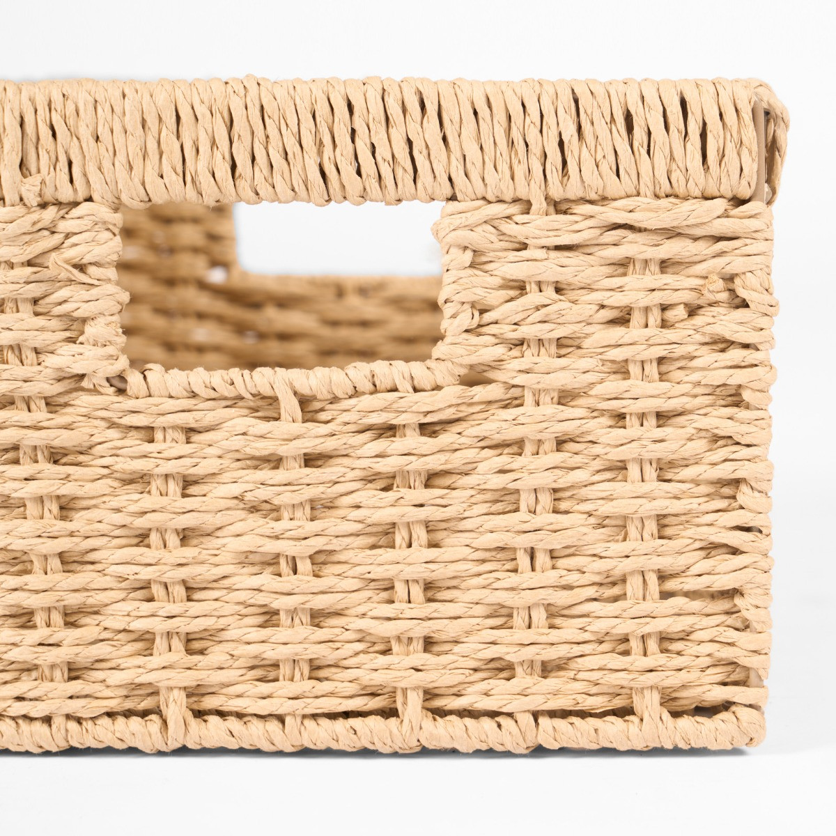 OHS Paper Rope Foldable Storage Baskets, 2 Piece - Natural>