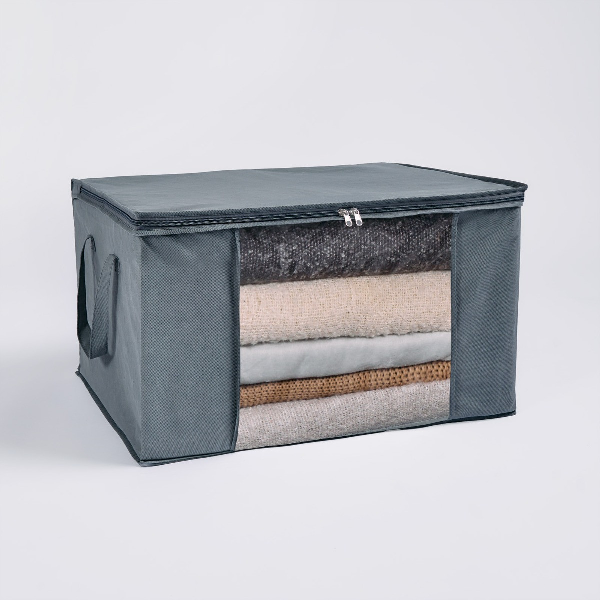 OHS 2 Pack 90.3L Underbed Large Clothes Storage Bag - Charcoal>