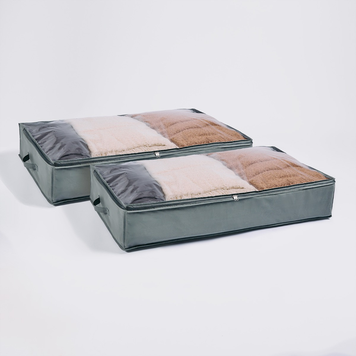 OHS 2 Pack 90L Underbed Storage Bag - Charcoal>