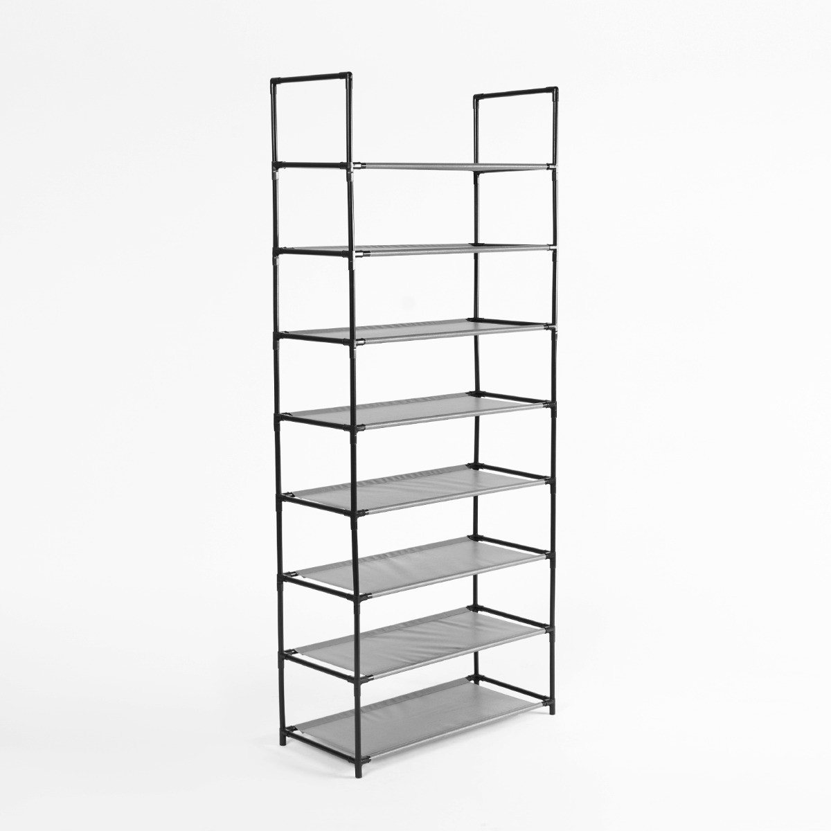 OHS 8 Tier Fabric Storage Rack - Charcoal>