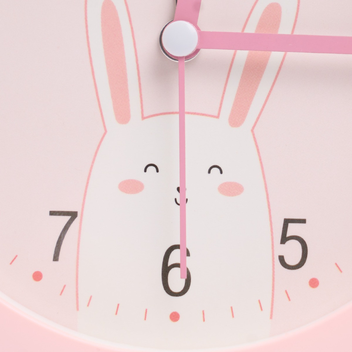 OHS Kids Small Rabbit Bedside Clock - Blush>