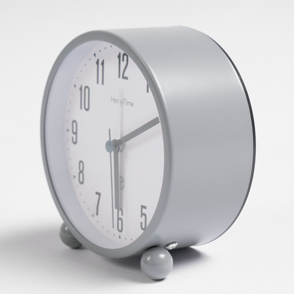 OHS Essential Bedside Mantle Clock - Grey>