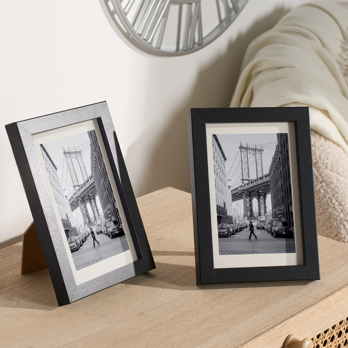 OHS 5X7 Photo Picture Frame, 2 Pack - Black>