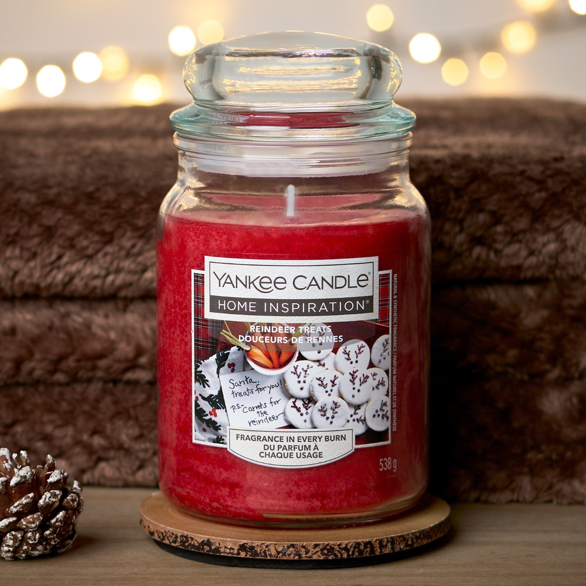 Yankee Candle Reindeer Treats 538g Large Jar Candle>