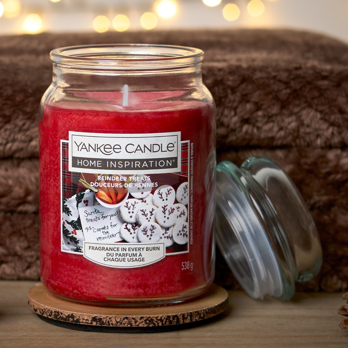 Yankee Candle Reindeer Treats 538g Large Jar Candle>