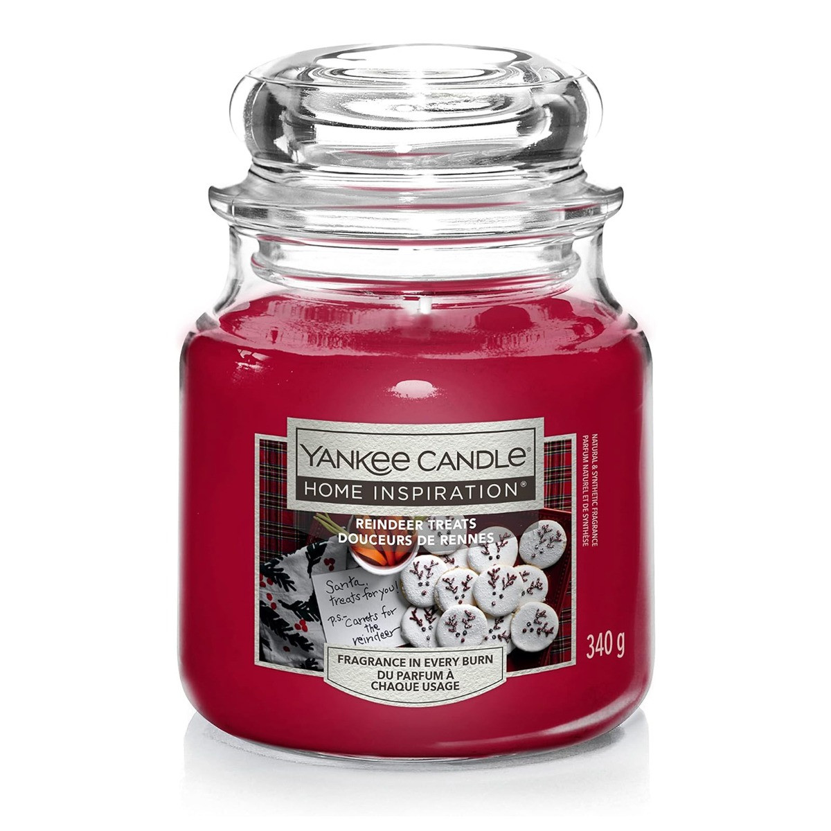 Yankee Candle Reindeer Treats 340g Medium Jar Candle>