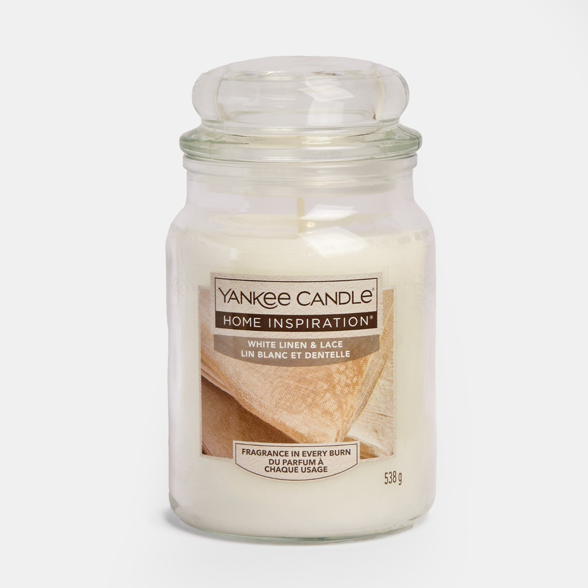 Yankee Candle White Linen 538g Large Candle Jar - White>