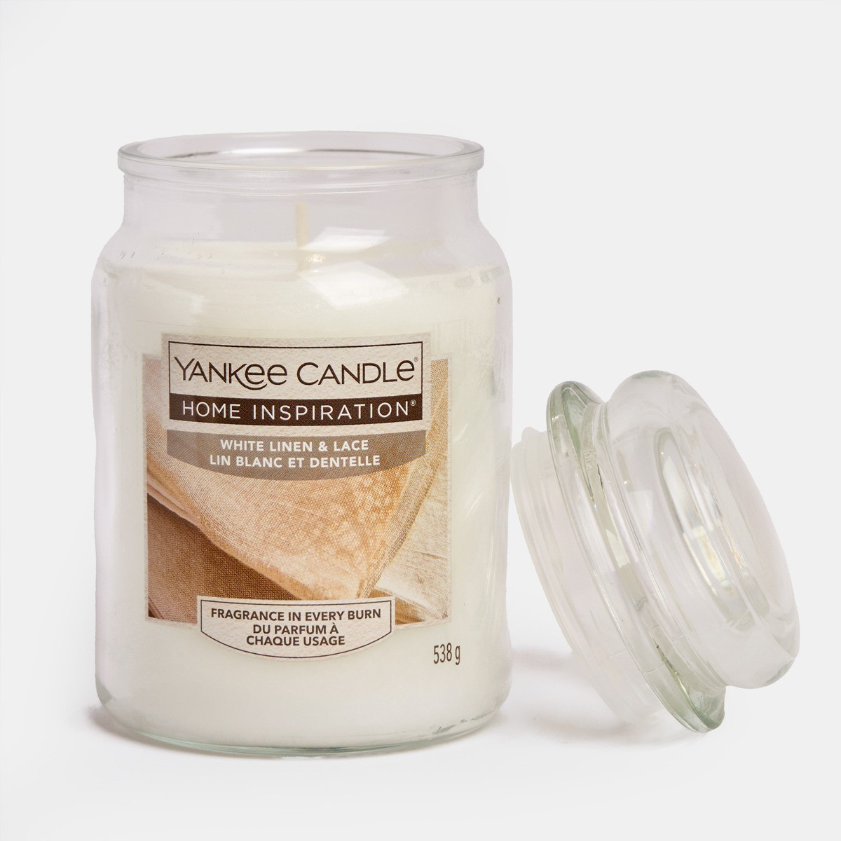 Yankee Candle White Linen 538g Large Candle Jar - White>