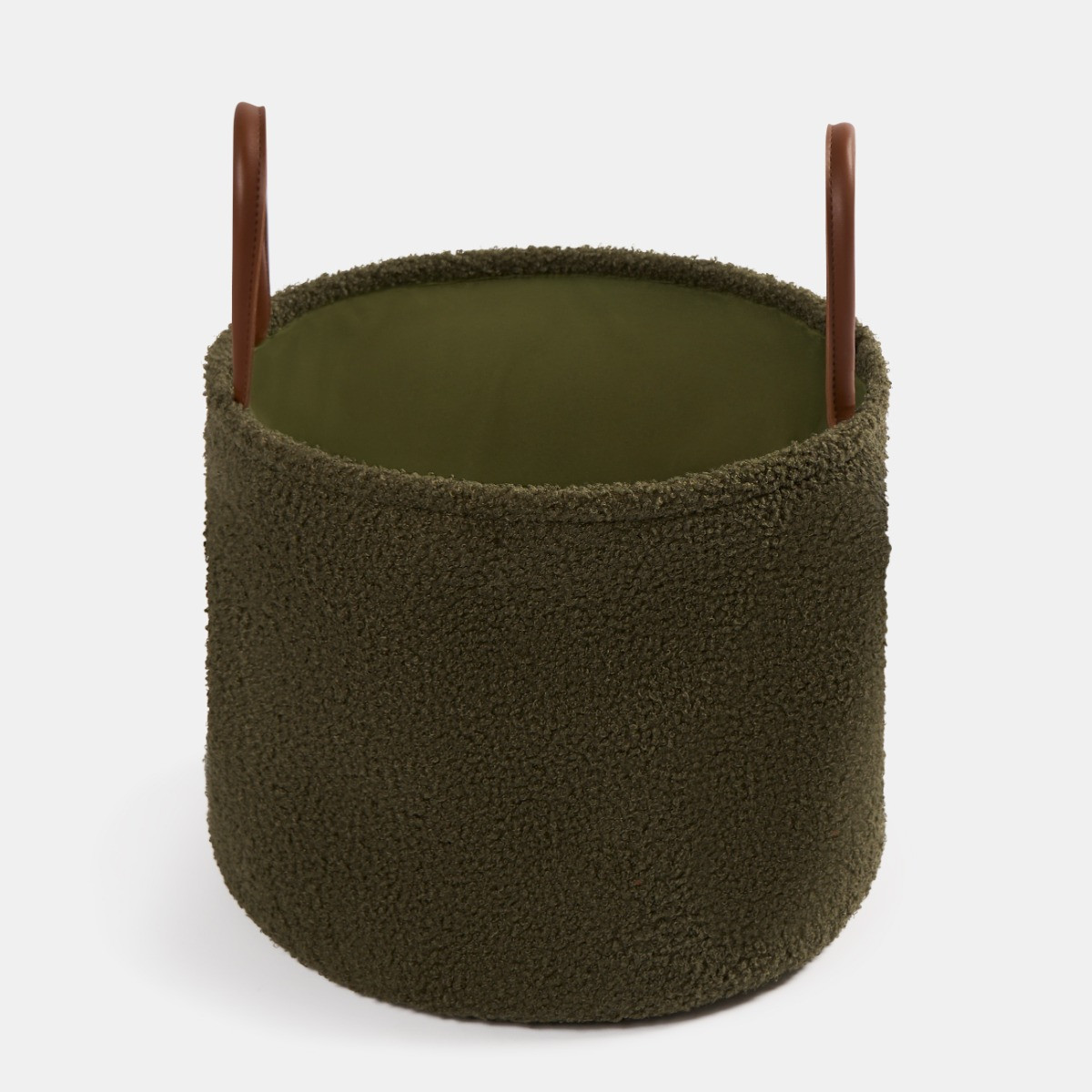 OHS Boucle Storage Basket - Olive Green>