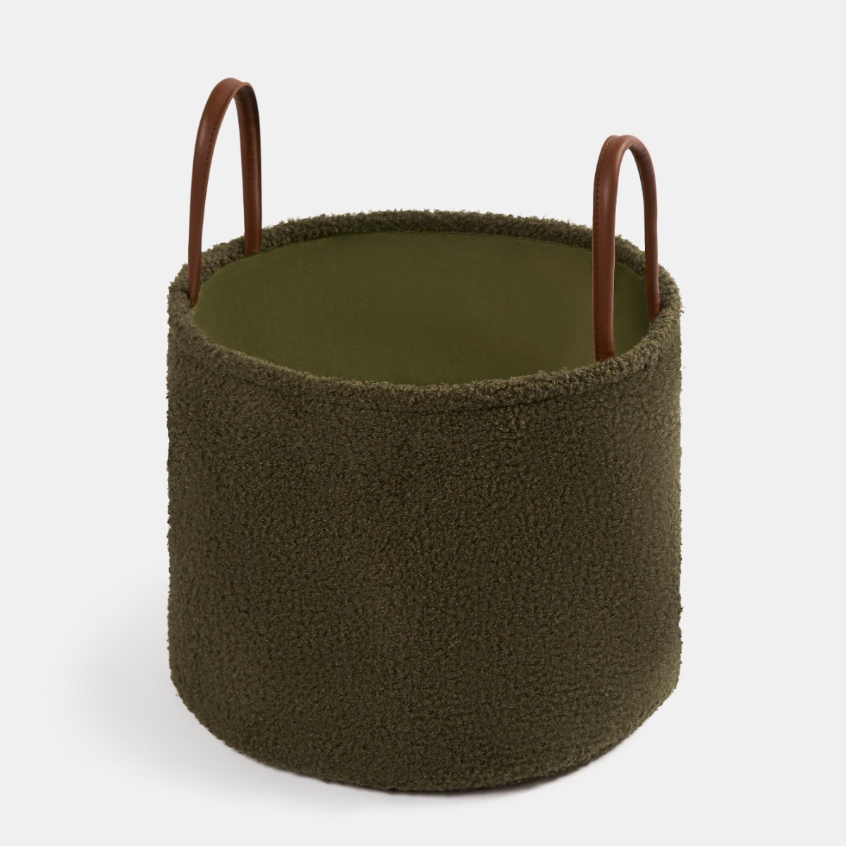 OHS Boucle Storage Basket - Olive Green>