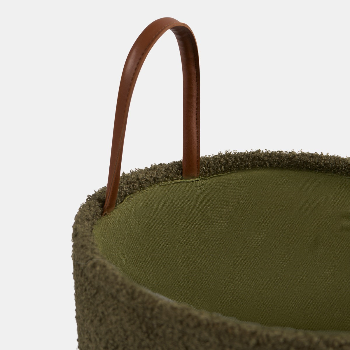 OHS Boucle Storage Basket - Olive Green>